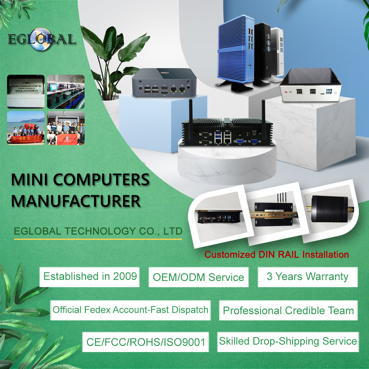 EGSMTPC Multifunctional Mini PC Intel Core I5 4278U I7 4578U 2LAN 2COM VGA HD Industrial Fanless PC(图6)