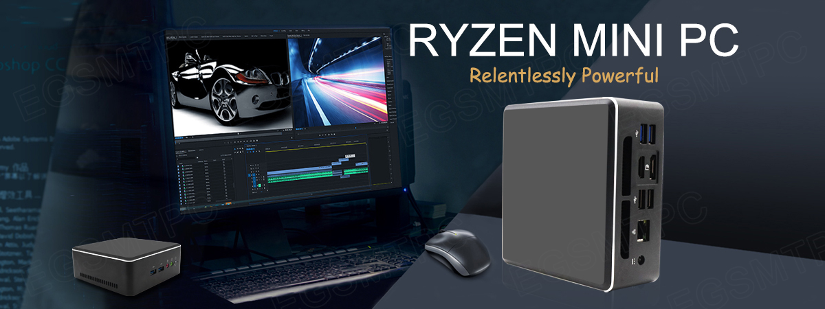 EGSMTPC AMD Mini PC Ryzen 5 3550H Windows 10 Pro Mini Gaming Computer 16GB DDR4 512GB M.2 NVME SSD(图1)