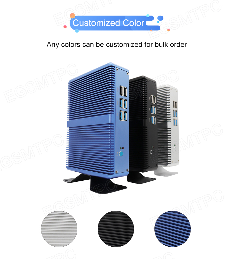 EGSMTPC Fanless Mini PC M3,  Small Computer with Intel Core i5-7267U(图8)