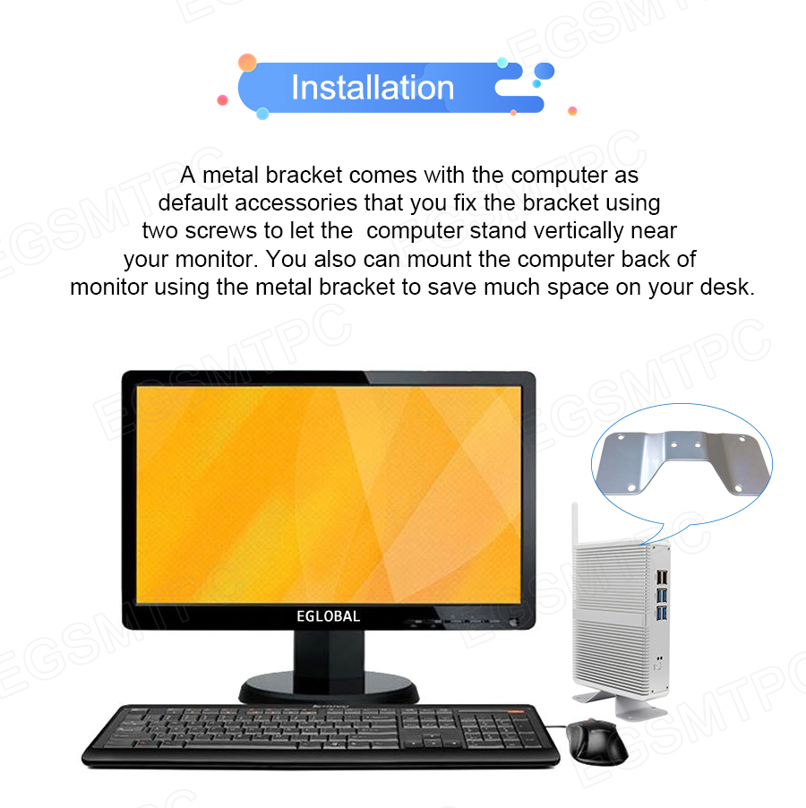 EGSMTPC Fanless Mini PC M3,  Small Computer with Intel Core i5-7267U(图13)