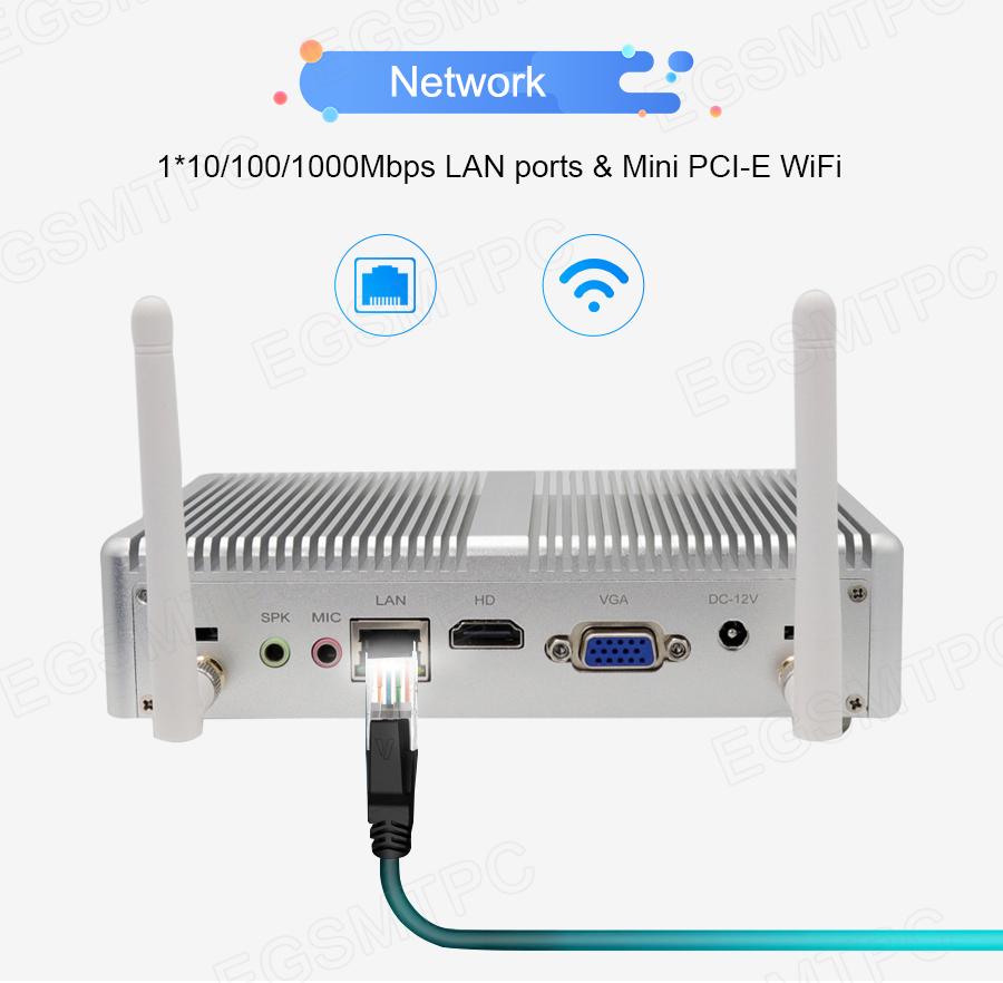 EGSMTPC Fanless Mini PC M3,  Small Computer with Intel Core i5-7267U(图12)