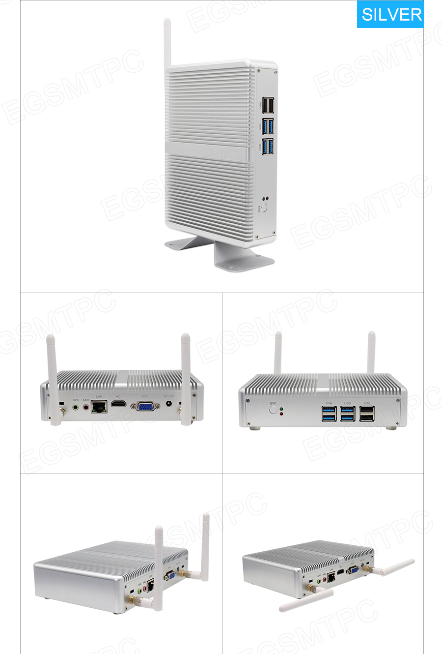 EGSMTPC Fanless Mini PC M3,  Small Computer with Intel Core i5-7267U(图22)