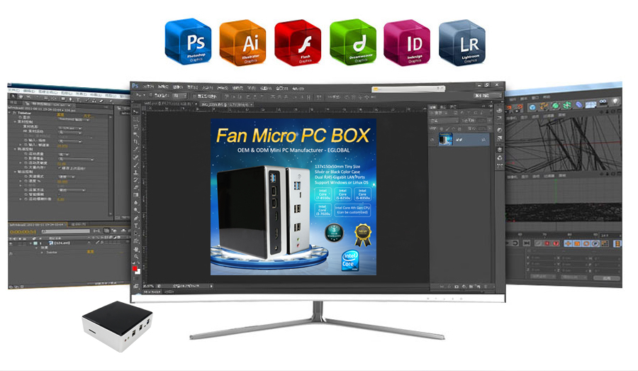 Intel Mini PC, Egsmtpc Small Fan Computer V310 with 8TH GEN Core i5-8250U, Windows 10 Pro(图12)