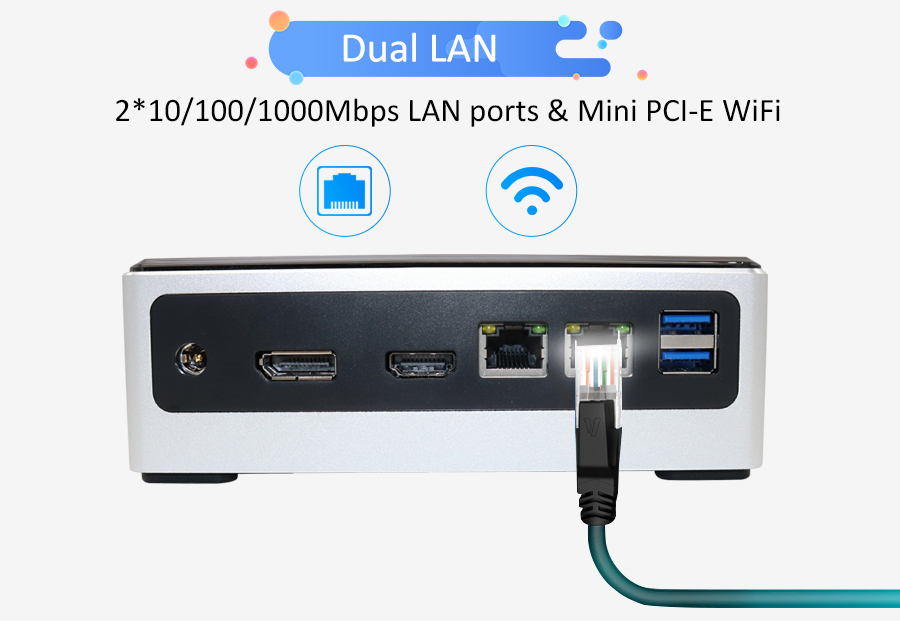 Intel Mini PC, Egsmtpc Small Fan Computer V310 with 8TH GEN Core i5-8250U, Windows 10 Pro(图18)