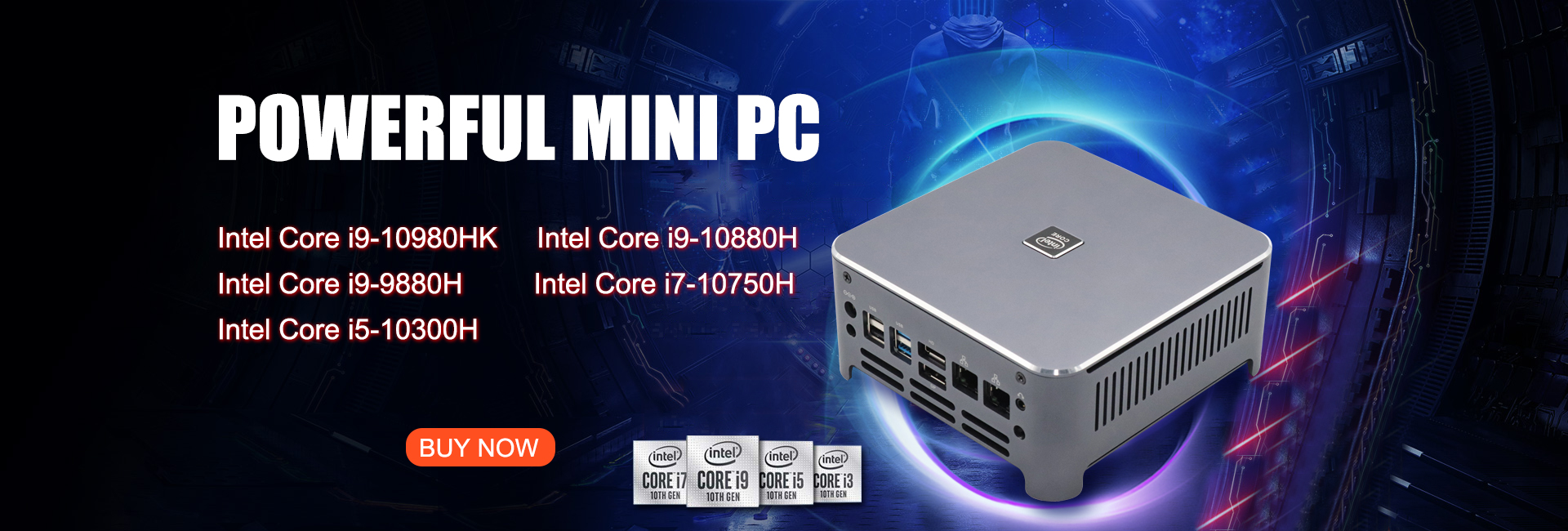EGSMTPC Mini PC Windows 9 Intel i9 9880H 8 Core 16 Threads 2*DDR4 2*M.2 NVME 2*Lan(图2)