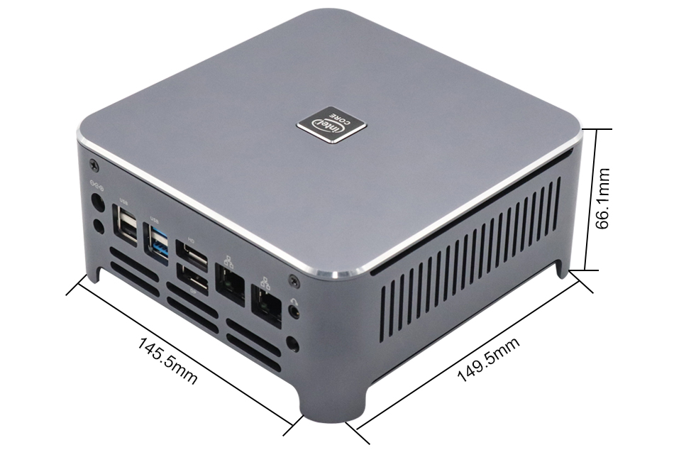 EGSMTPC Mini PC Windows 9 Intel i9 9880H 8 Core 16 Threads 2*DDR4 2*M.2 NVME 2*Lan(图12)