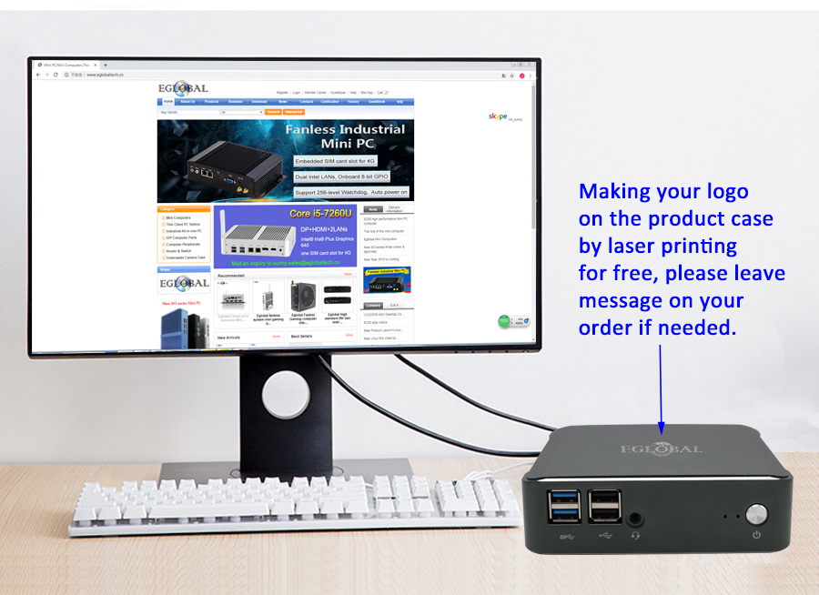 EGSMTPC 8th Gen Mini PC Intel Core I5 8265U Quad Core NUC Computer 2*DDR4 M.2 NVMe Win 10 Pro 4K(图8)