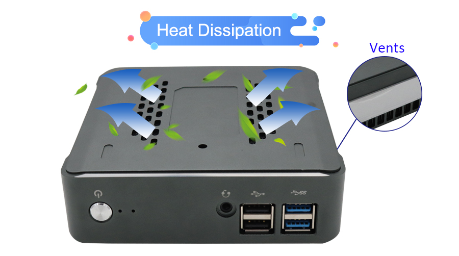 EGSMTPC 8th Gen Mini PC Intel Core I5 8265U Quad Core NUC Computer 2*DDR4 M.2 NVMe Win 10 Pro 4K(图16)