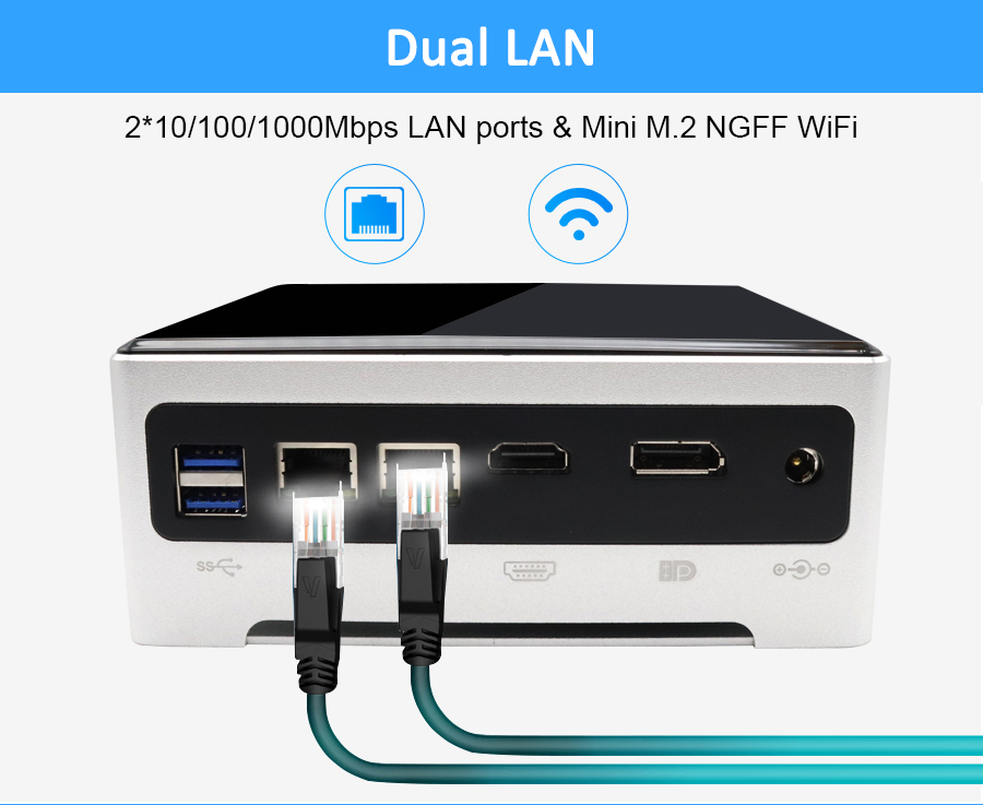 Intel Fan Mini PC, Egsmtpc Powerful Desktop Computer with Intel 10th Gen i5-1035G4 4 Cores CPU(图20)
