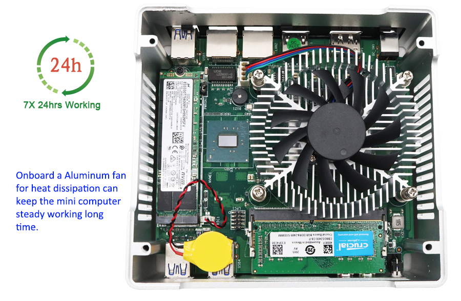 Intel Fan Mini PC, Egsmtpc Powerful Desktop Computer with Intel 10th Gen i5-1035G4 4 Cores CPU(图25)