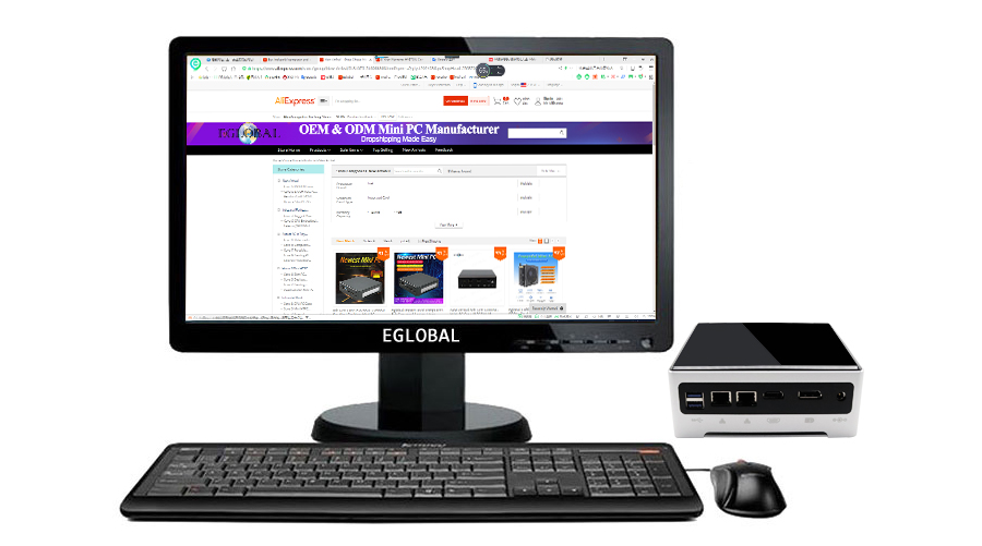 Intel Fan Mini PC, Egsmtpc Powerful Desktop Computer with Intel 10th Gen i5-1035G4 4 Cores CPU(图30)