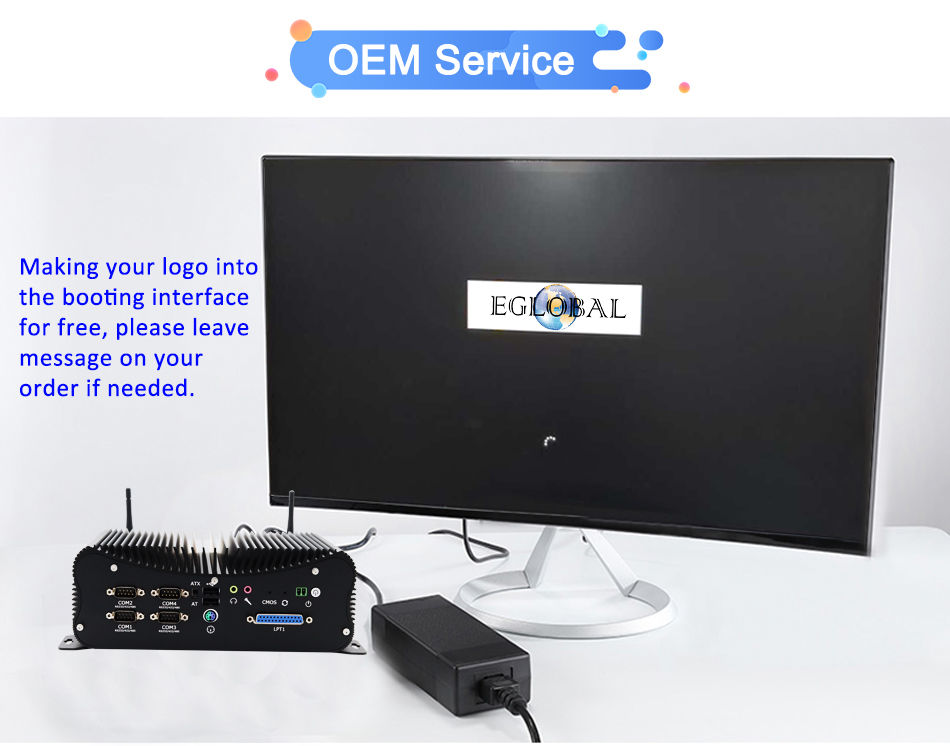 EGSMTPC Industrial Computer Intel Core i5 8250U DDR4 Desktop Mini PC 4 RS232/422/485 COM(图4)