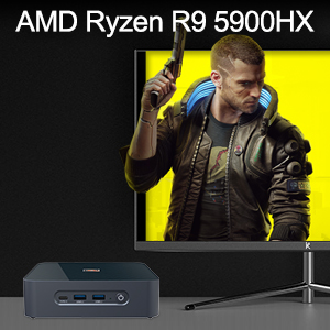 EGSMTPC Ryzen 9 S600-5800U/5900HX Best AMD Mini PC  Small Gaming PC (图2)