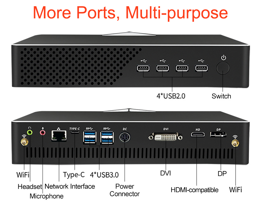 MV200 E-sports mini gaming computer with independent graphics card(图3)