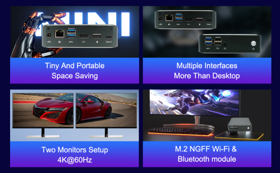 Simplified desktop, light office experience, EGSMTPC MU01 Mini pc, 16 + 512gb combination only 420$(图7)