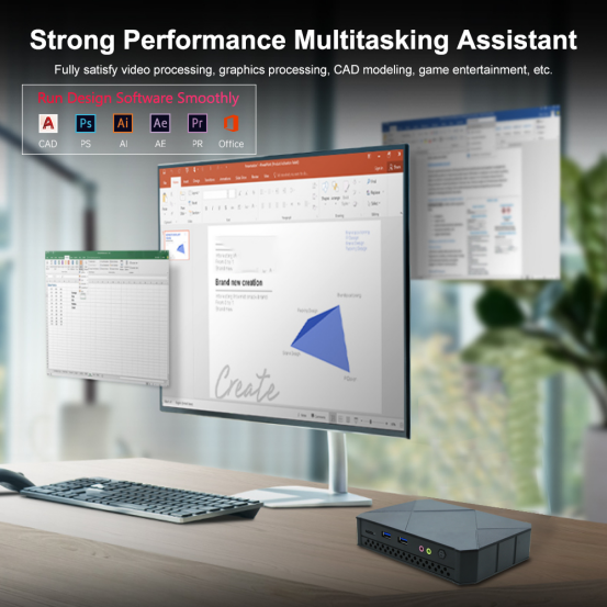 Palm size fanless office home computer, VX3-J4125 mini pc(图8)