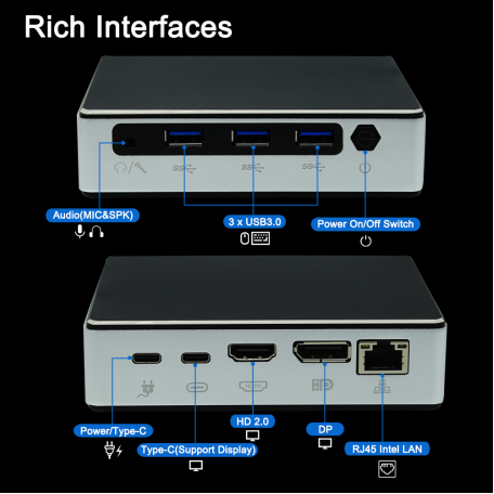 The actual measurement tells you whether you can buy a palm sized Windows mini pc(图4)