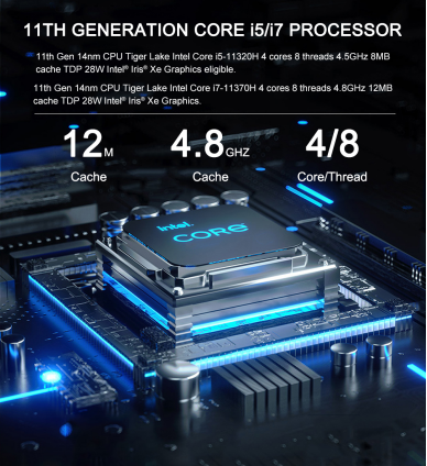 Smooth 3A, performance comparable to desktop PC, EGSMTPC F8 mini pc(图2)