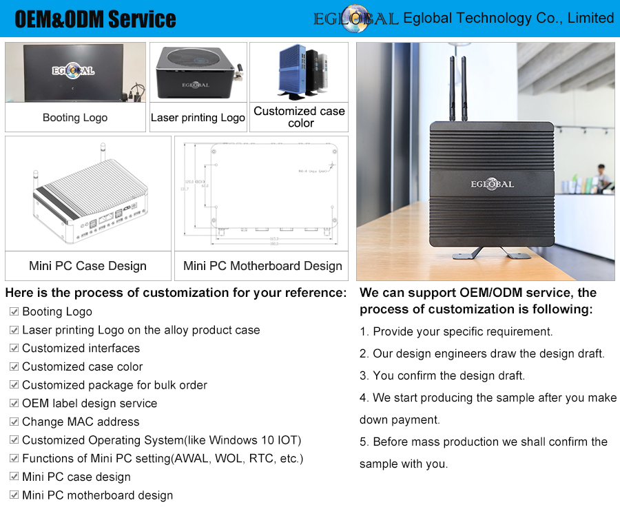 EGSMTPC Multifunctional and cheap intel  Core i5-4278U i7-4578U industrial fanless 2LAN 6COM Mini pc(图1)