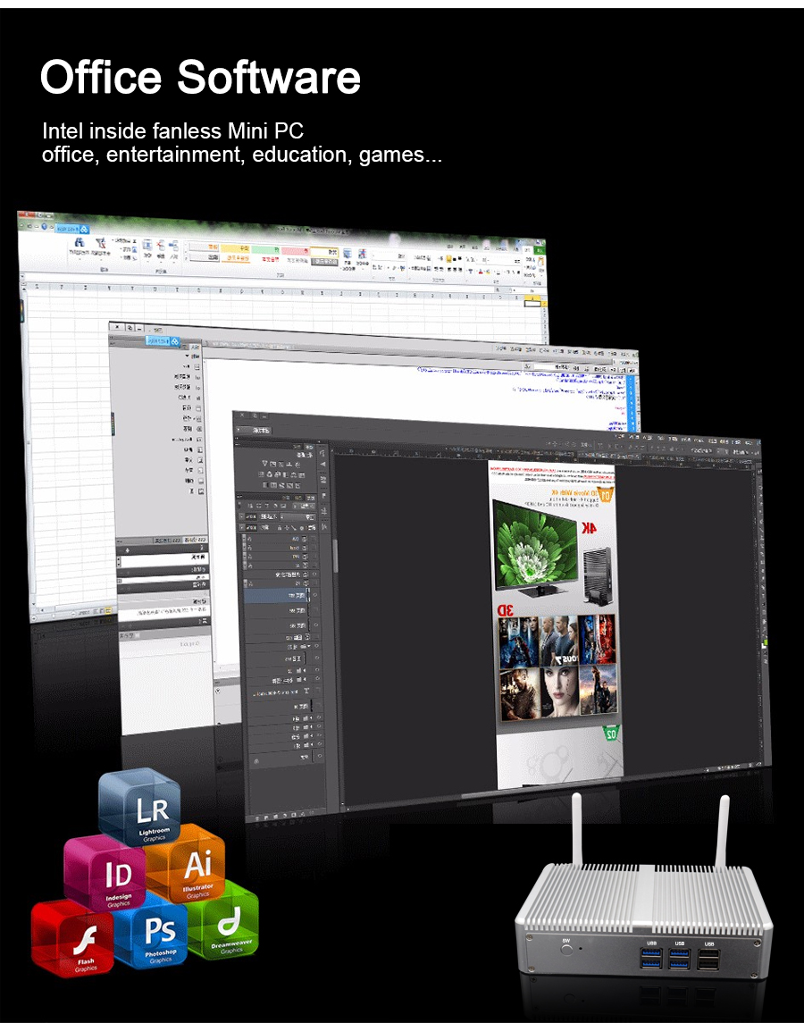 EGSMTPC Smart Mini PC M3-N3150L(图1)