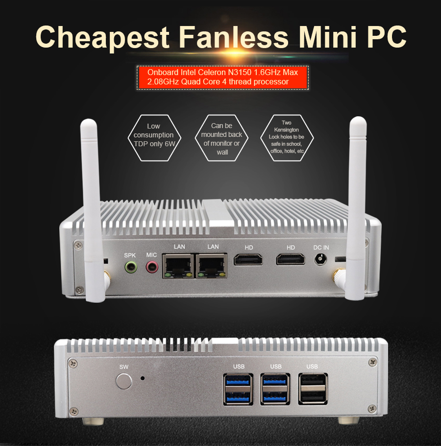 EGSMTPC Smart Mini PC M3-N3150L(图2)