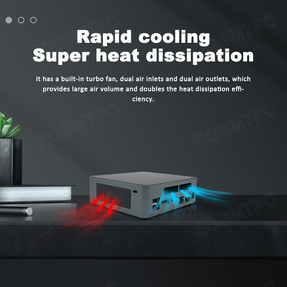 EGSMTPC Low Consumption High Performance Game Mini PC Intel Core i3-1215U i5-1235U i7-1255U Fan PC(图4)