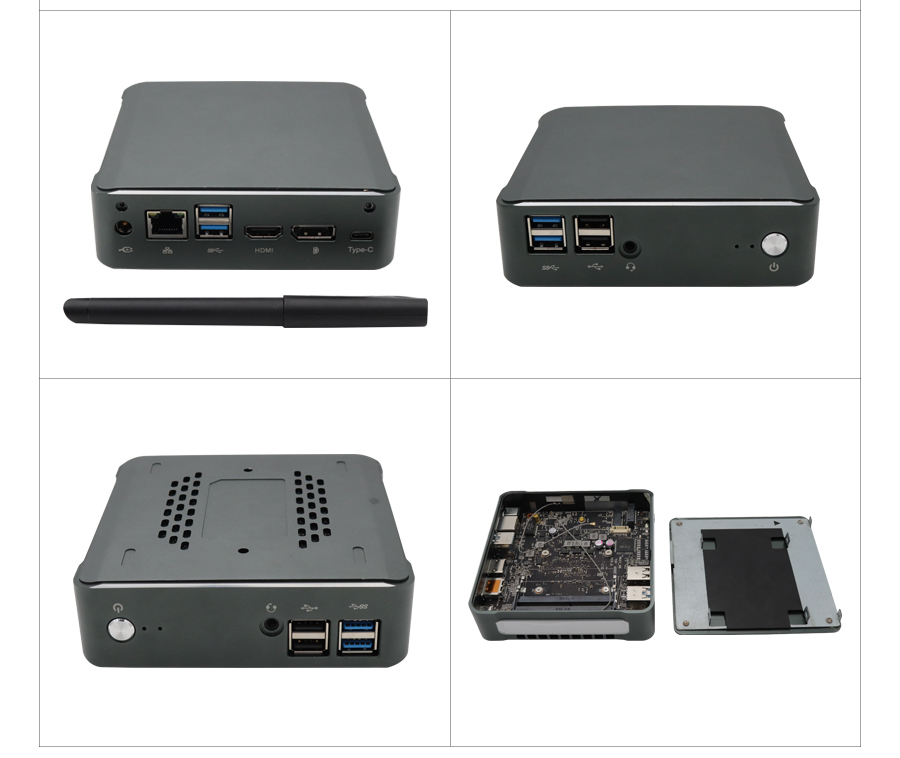 EGSMTPC 8th Gen Mini PC Intel i5-10210/i7-10510U  NUC Computer 2*DDR4 M.2 NVMe Win 10 Pro 4K(图7)