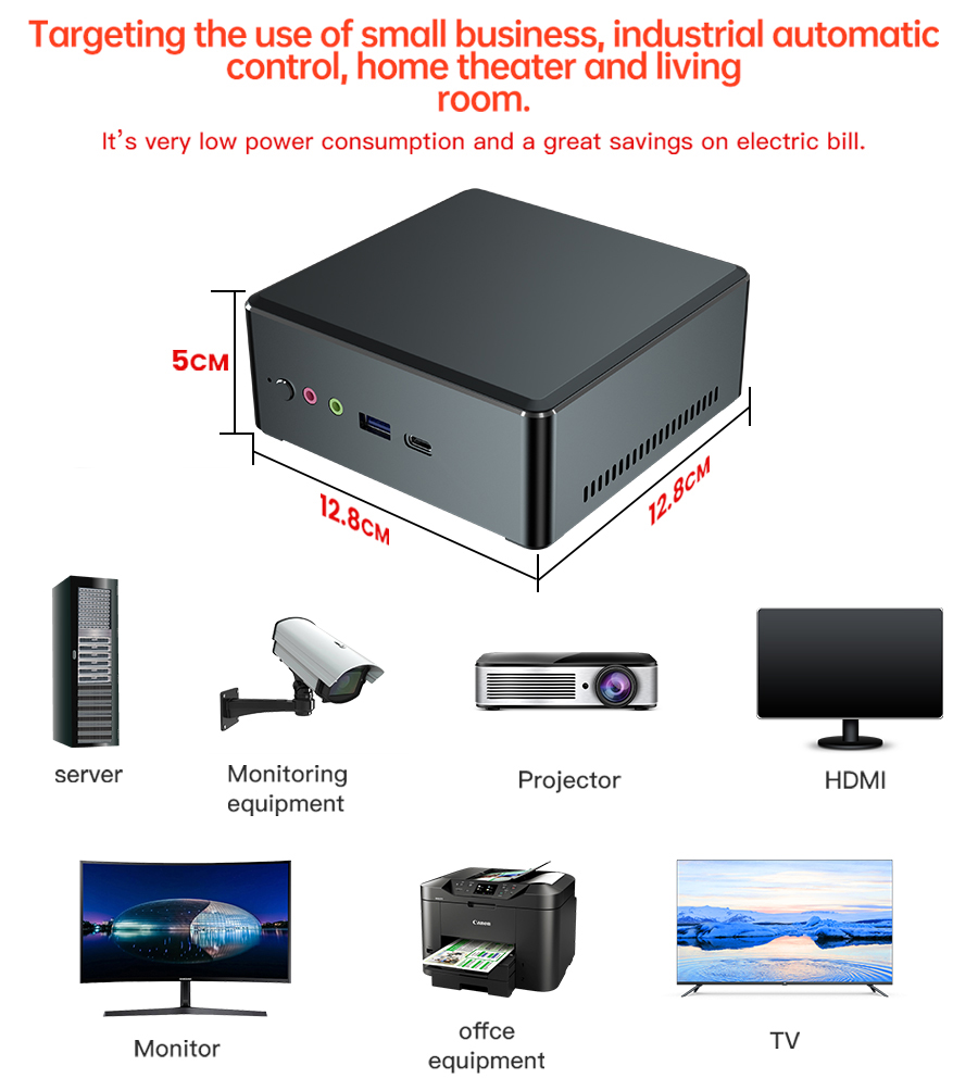 EGSMTPC Ryzen 5 A1-2500U Best AMD Mini PC WIFI6+BT5.0 HDMI DP TYPE-C Small Gaming PC(图3)