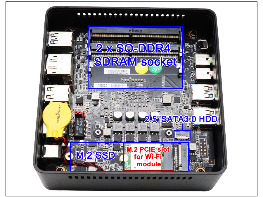 EGSMTPC Ryzen 5 A1-2500U Best AMD Mini PC WIFI6+BT5.0 HDMI DP TYPE-C Small Gaming PC(图4)