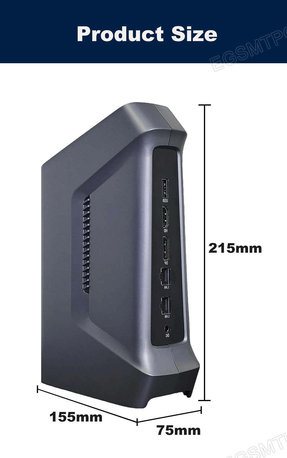 EGSMTPC Intel Ultra 2st gen support Thunderbolt4 3 display ports best commercial mini PC (图3)