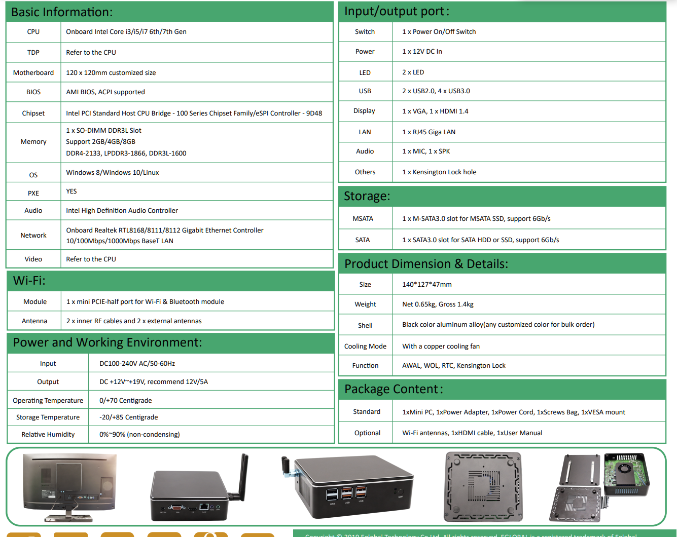EGSMTPC Game Mini PC F2 Intel Core I3 7167U I5-6260 Single LAN HDMI DP 2Displays Cooling Fan PC(图2) EGSMTPC Game Mini PC F2 Intel Core I3 7167U I5-6260 Single LAN HDMI DP 2Displays Cooling Fan PC(图2)