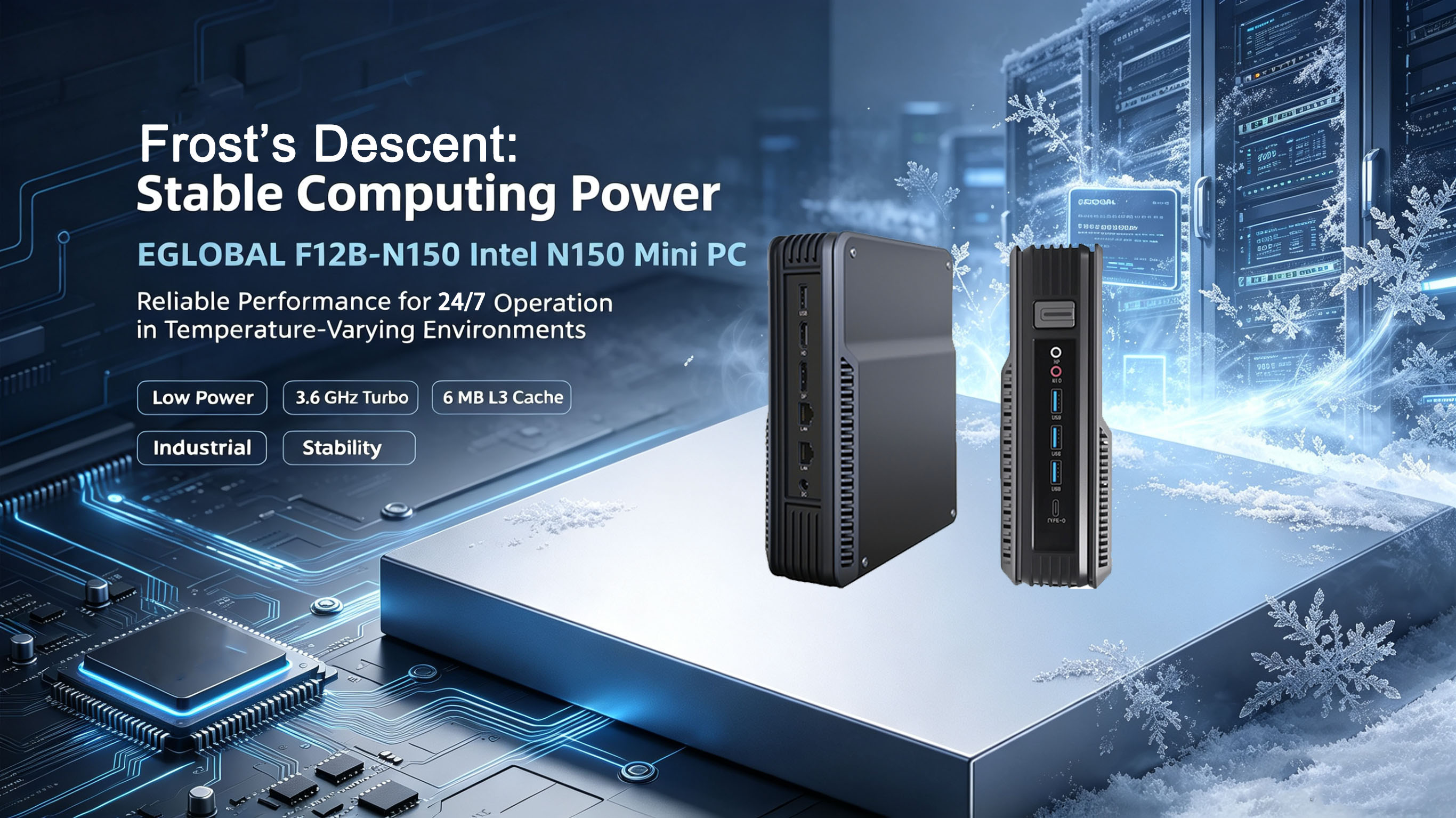 EGLOBAL F12B-N150 | Intel N150 Commercial Mini PC(图1) EGLOBAL F12B-N150 | Intel N150 Commercial Mini PC(图1)